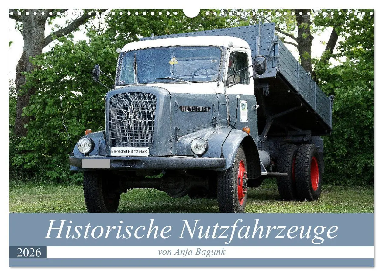Cover: 9783457948002 | Historische Nutzfahrzeuge (Wandkalender 2026 DIN A3 quer), CALVENDO...