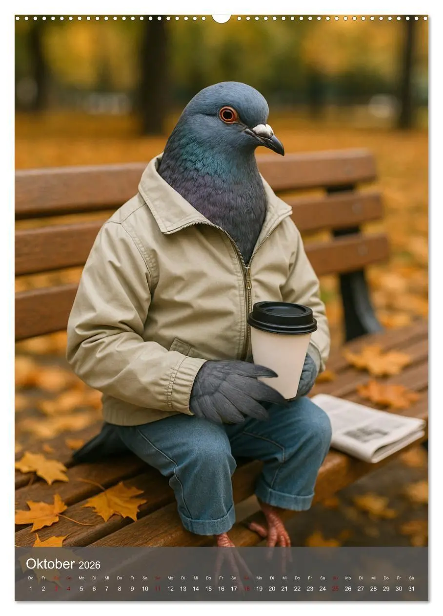 Bild: 9783516658002 | Stadttauben - Urban. Cool. Ziemlich unterschätzt. (Wandkalender...