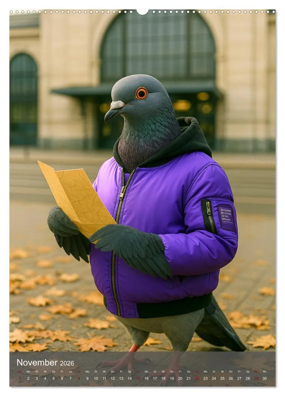 Bild: 9783516658002 | Stadttauben - Urban. Cool. Ziemlich unterschätzt. (Wandkalender...