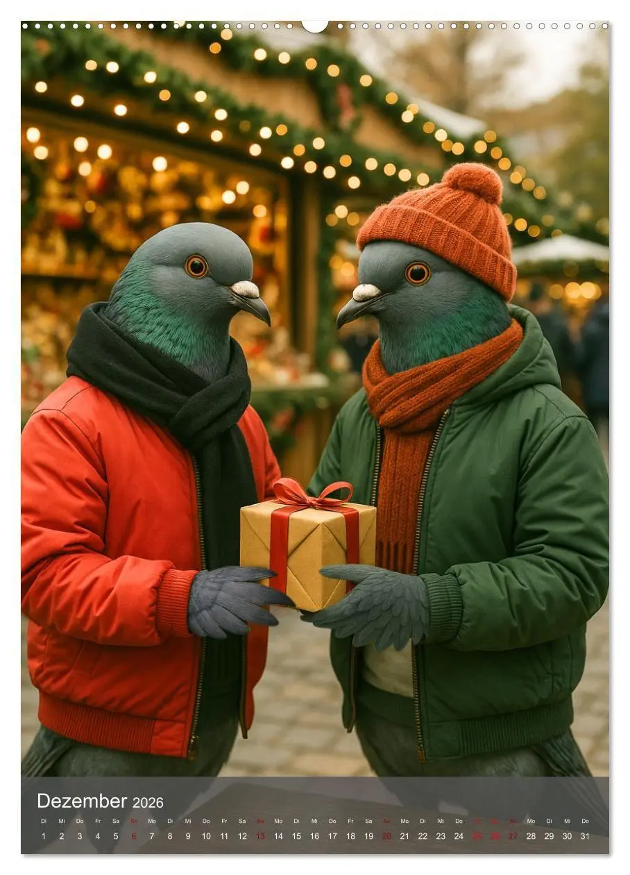 Bild: 9783516658002 | Stadttauben - Urban. Cool. Ziemlich unterschätzt. (Wandkalender...
