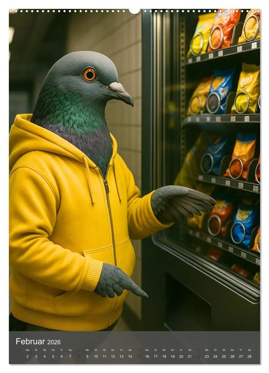 Bild: 9783516658002 | Stadttauben - Urban. Cool. Ziemlich unterschätzt. (Wandkalender...
