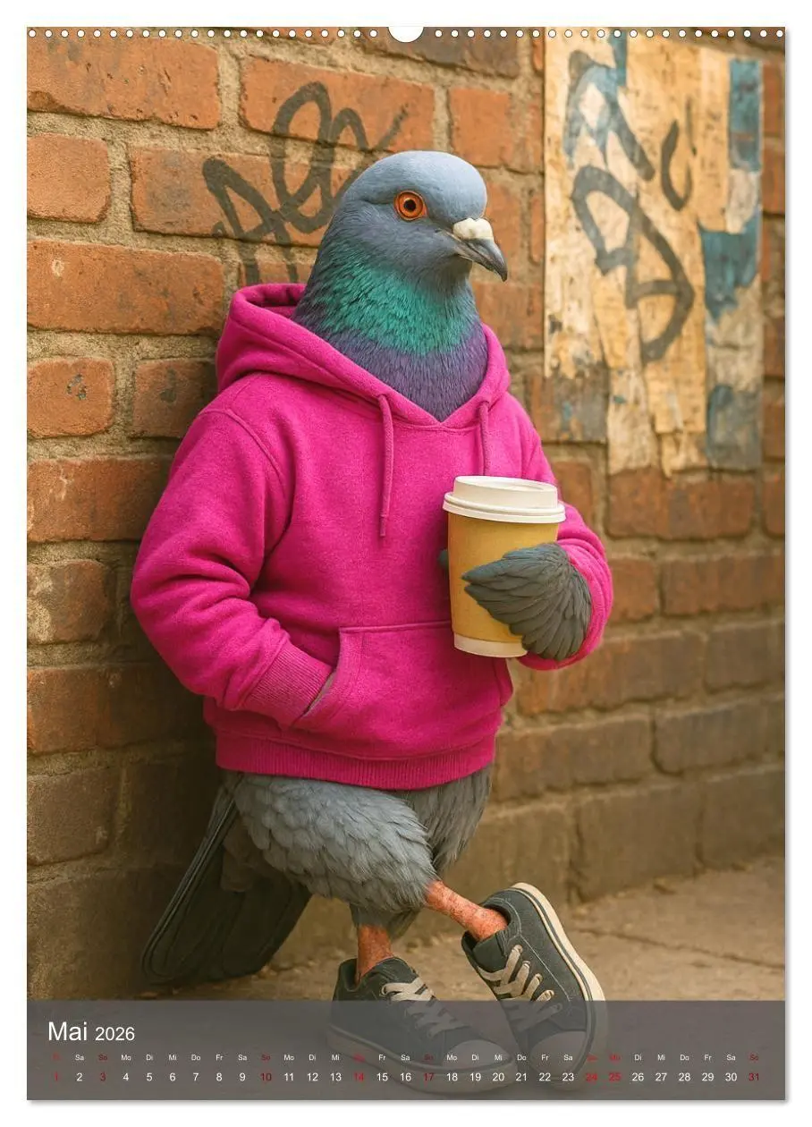 Bild: 9783516658002 | Stadttauben - Urban. Cool. Ziemlich unterschätzt. (Wandkalender...