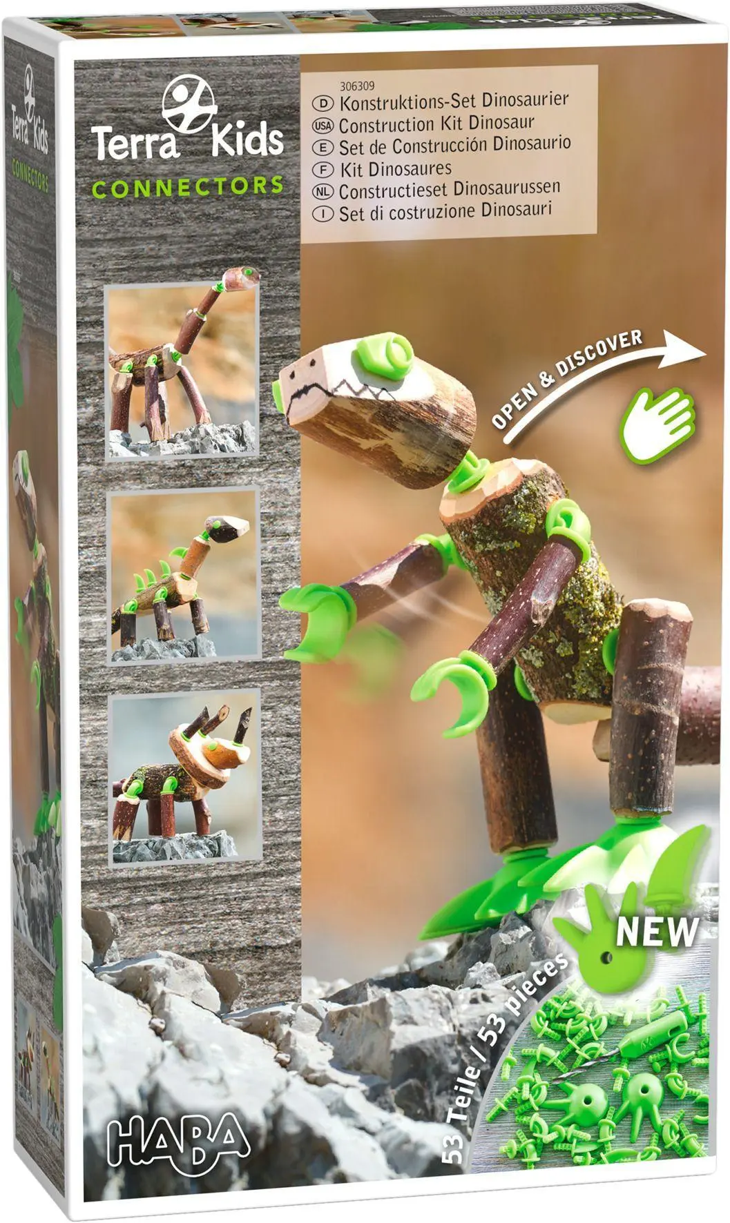 Cover: 4010168258102 | Terra Kids Connectors - Konstruktions-Set Dinosaurier | Matthias Böck