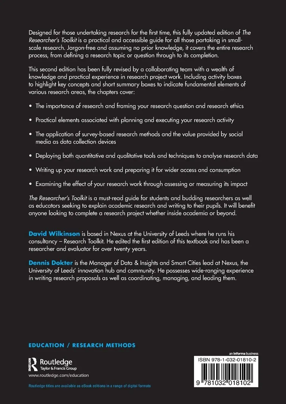 Rückseite: 9781032018102 | The Researcher's Toolkit | The Complete Guide to Practitioner Research