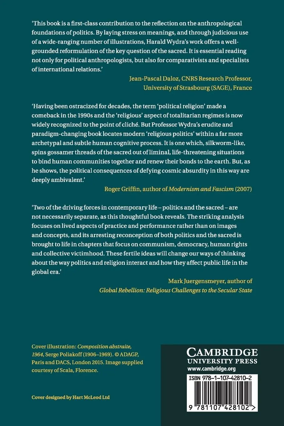 Rückseite: 9781107428102 | Politics and the Sacred | Harald Wydra | Taschenbuch | Englisch | 2017