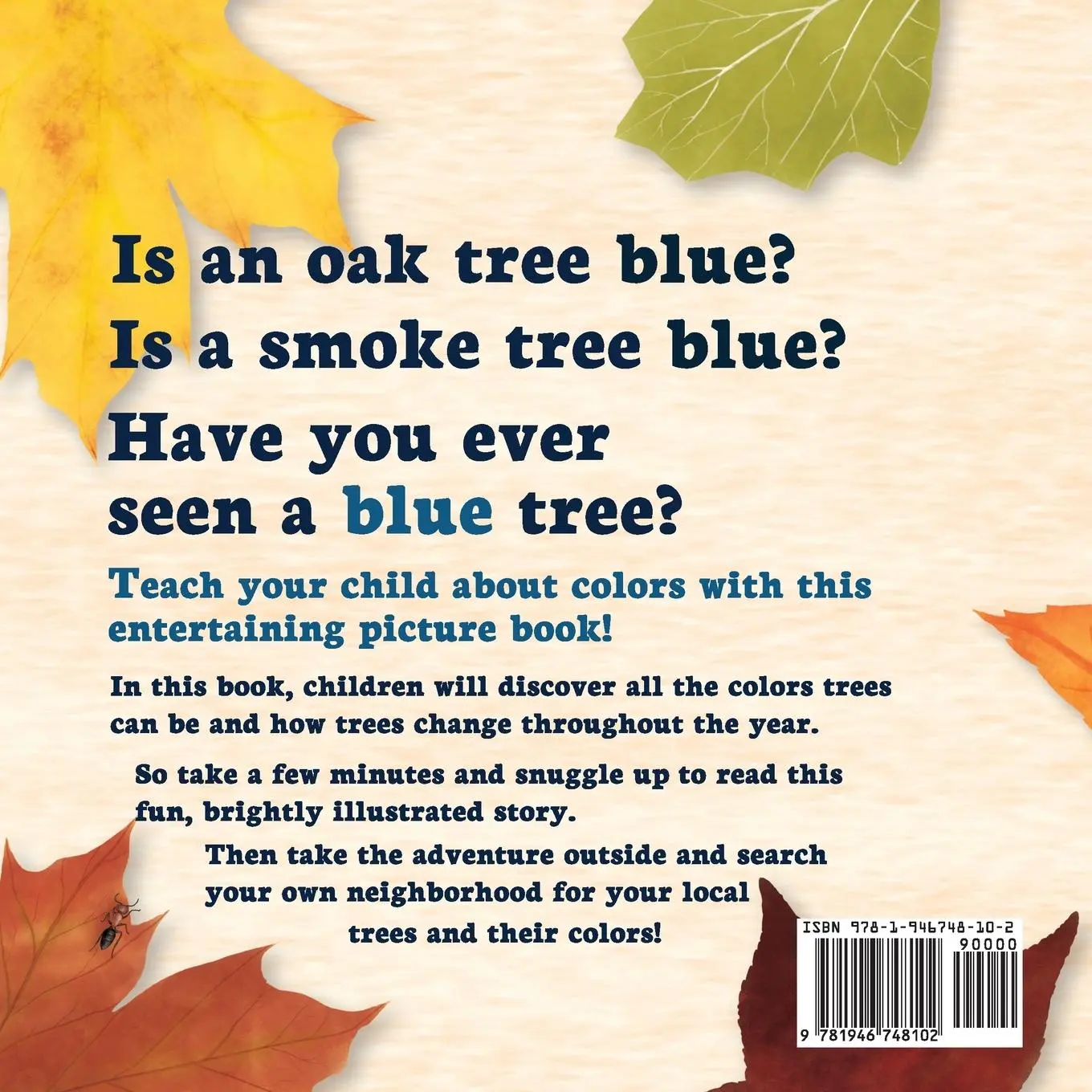Rückseite: 9781946748102 | Can a Tree Be Blue? | Audrey Sauble | Taschenbuch | Englisch | 2019