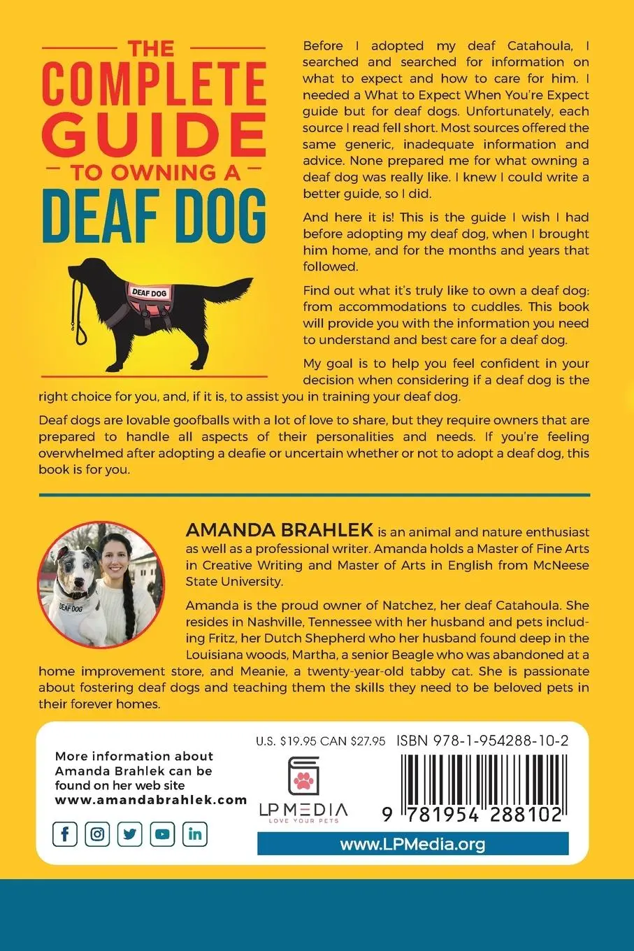 Rückseite: 9781954288102 | The Complete Guide to Owning a Deaf Dog | Amanda Brahlek | Taschenbuch