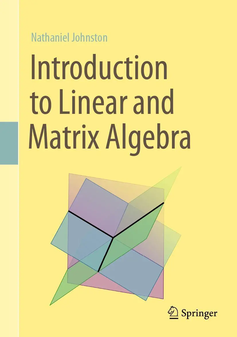 Cover: 9783030528102 | Introduction to Linear and Matrix Algebra | Nathaniel Johnston | Buch