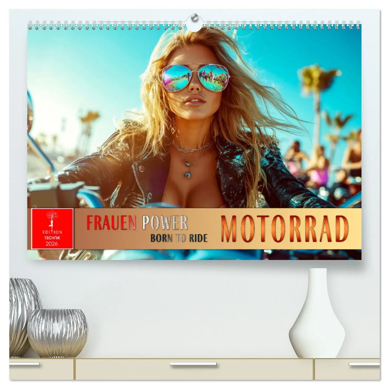 Cover: 9783457248102 | Frauen Power Motorrad (hochwertiger Premium Wandkalender 2026 DIN...
