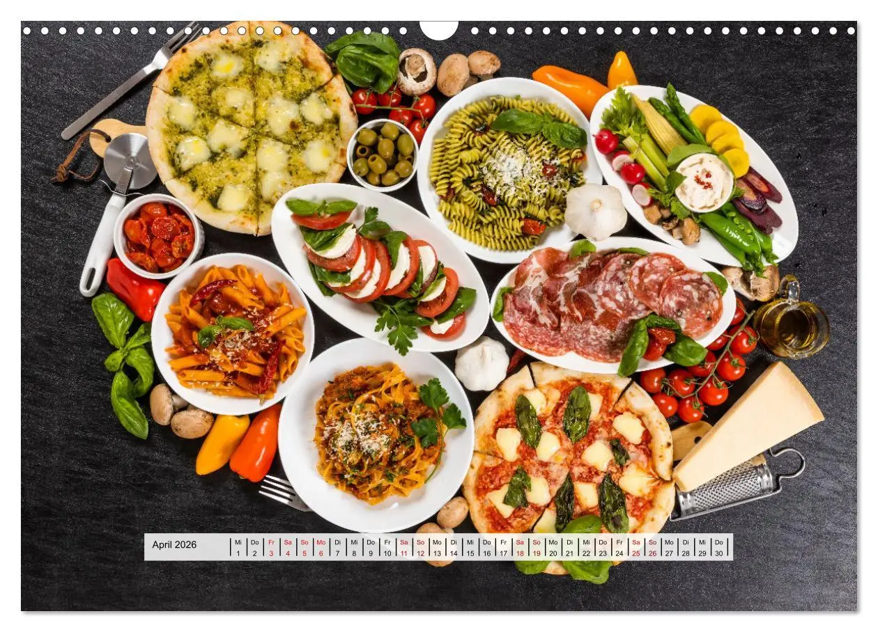 Bild: 9783457628102 | Mediterrane Küche - Gesund &amp; Lecker (Wandkalender 2026 DIN A3...