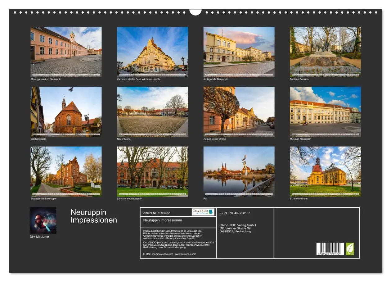Bild: 9783457798102 | Neuruppin Impressionen (Wandkalender 2026 DIN A2 quer), CALVENDO...