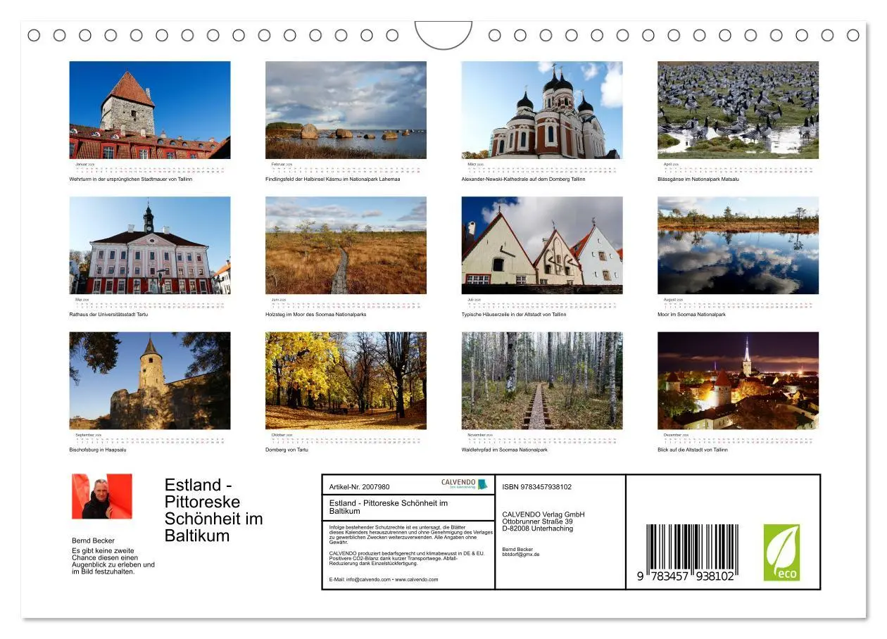 Bild: 9783457938102 | Estland - Pittoreske Schönheit im Baltikum (Wandkalender 2026 DIN...