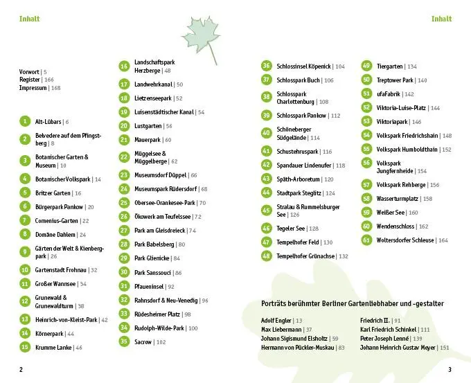 Bild: 9783949138102 | Berlin - Der grüne Stadtausflug | 61 lauschige Oasen | Taschenbuch