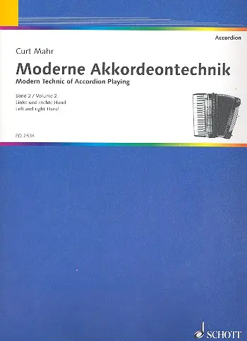 Cover: 9790001038102 | Moderne Akkordeontechnik 2 | C Mahr | Buch | Schott Music