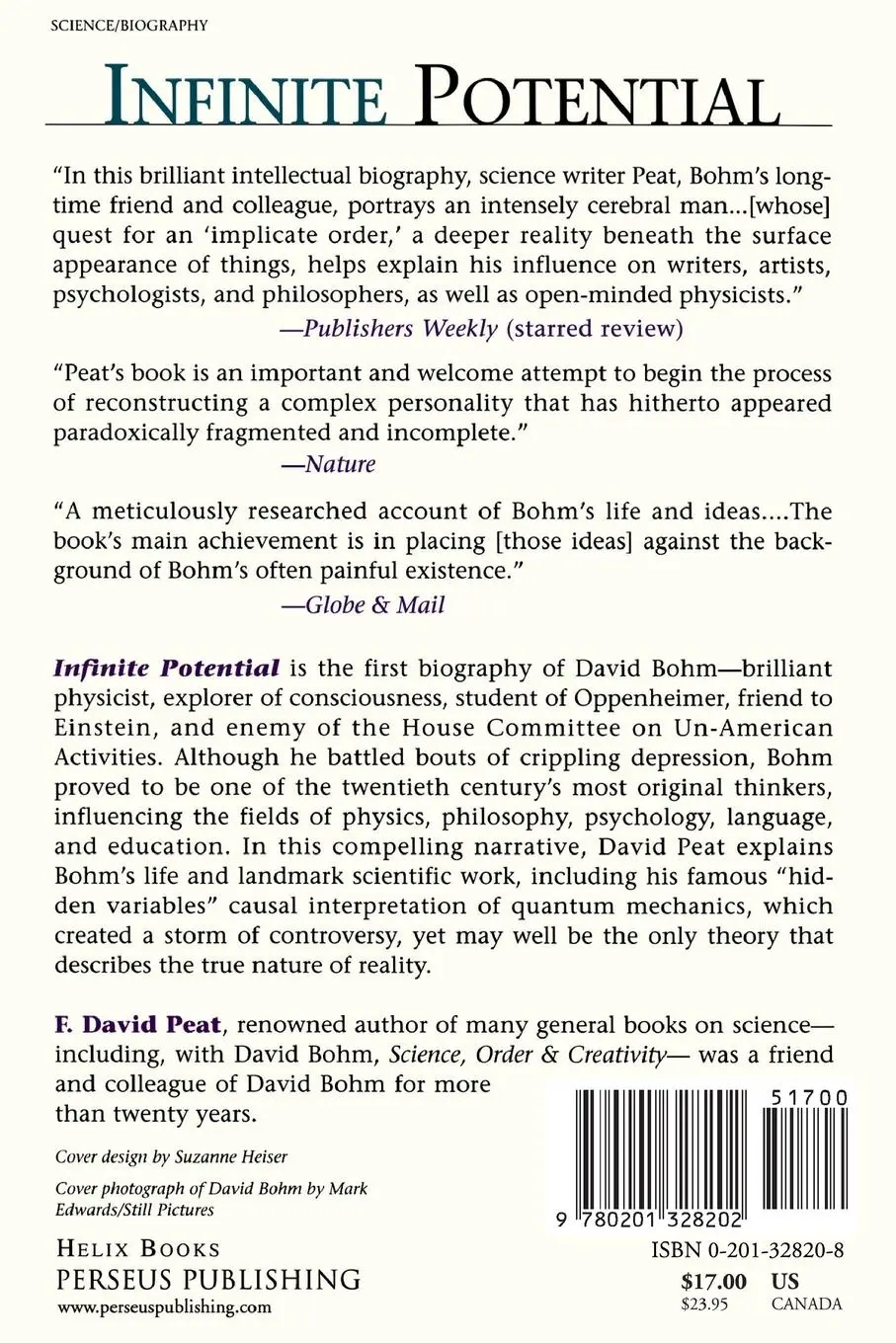Rückseite: 9780201328202 | Infinite Potential | The Life and Times of David Bohm | F. David Peat