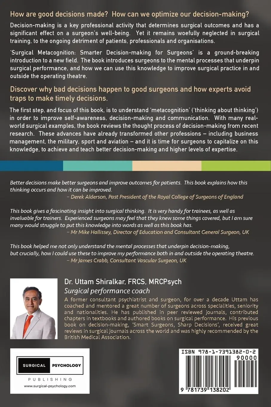 Rückseite: 9781739138202 | Surgical Metacognition | Smarter Decision-making for Surgeons | Buch