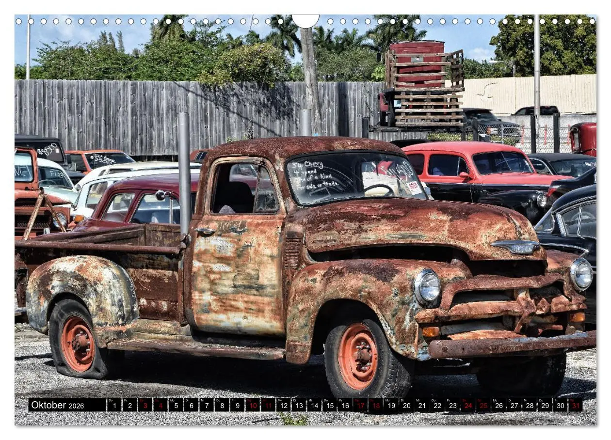 Bild: 9783457548202 | Florida Junk Cars (Wandkalender 2026 DIN A3 quer), CALVENDO...