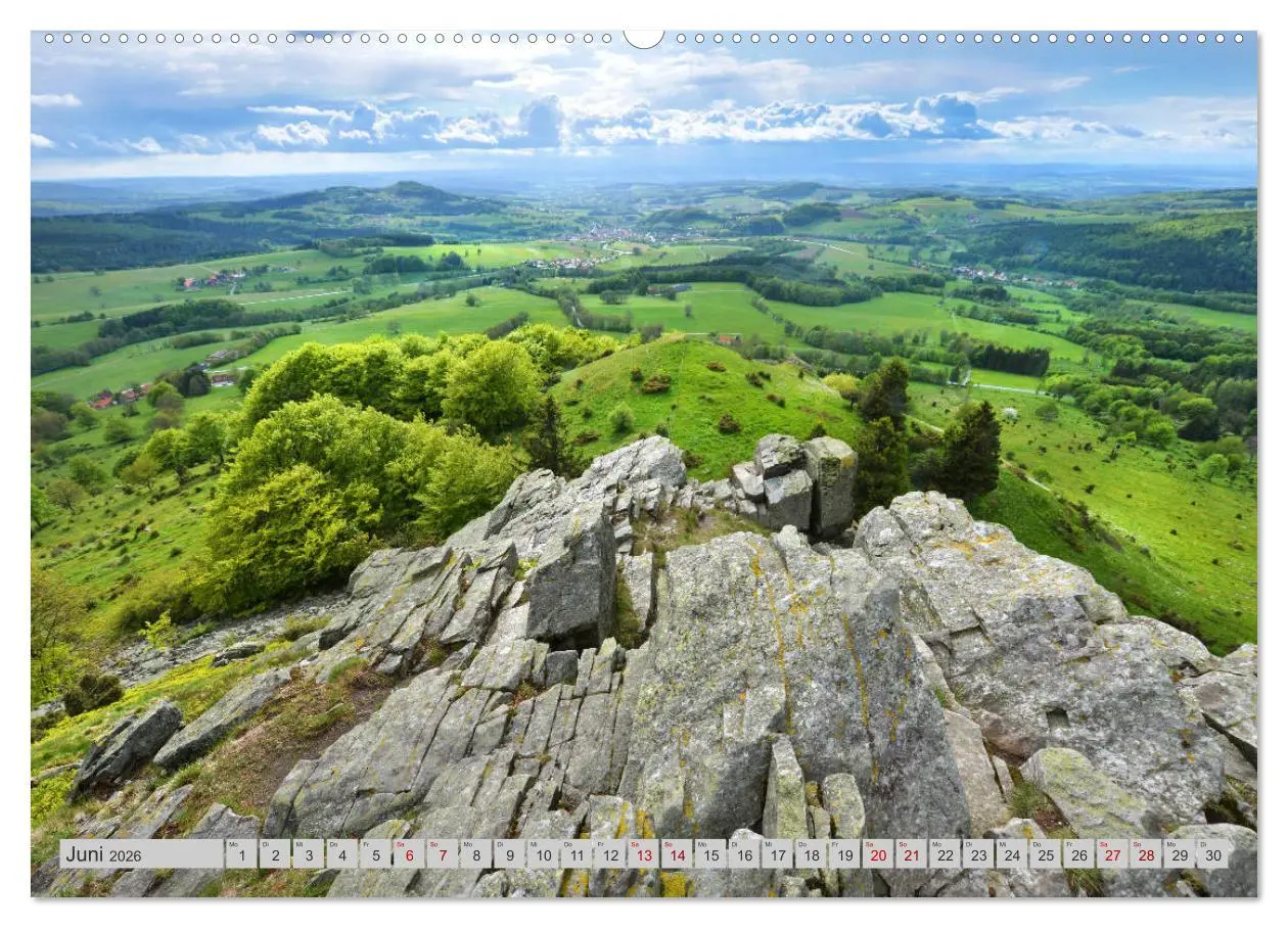 Bild: 9783457788202 | Rhön - Basalt (Wandkalender 2026 DIN A2 quer), CALVENDO Monatskalender