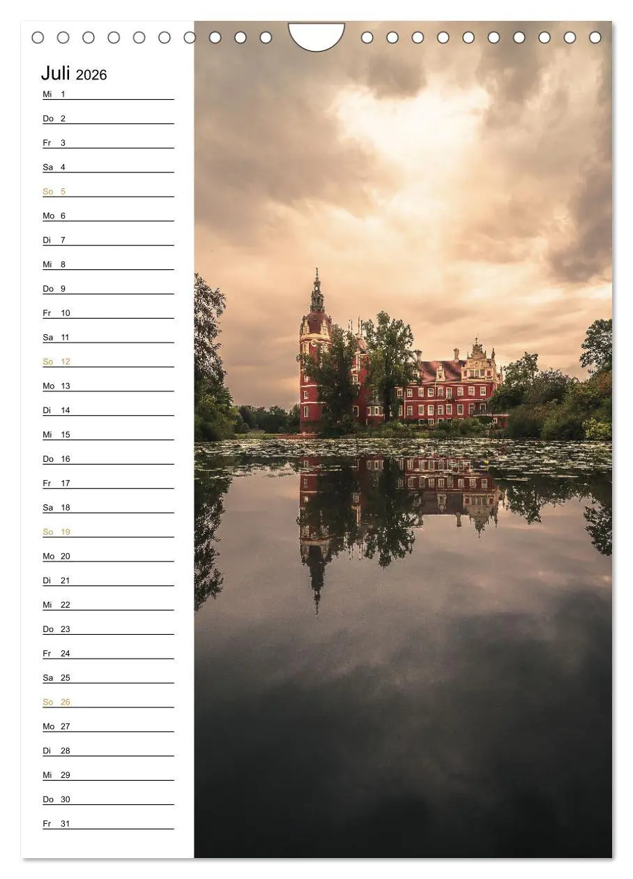 Bild: 9783516328202 | Sachsens Burgen und Schlösser - Beschreibbarer Kalender mit...