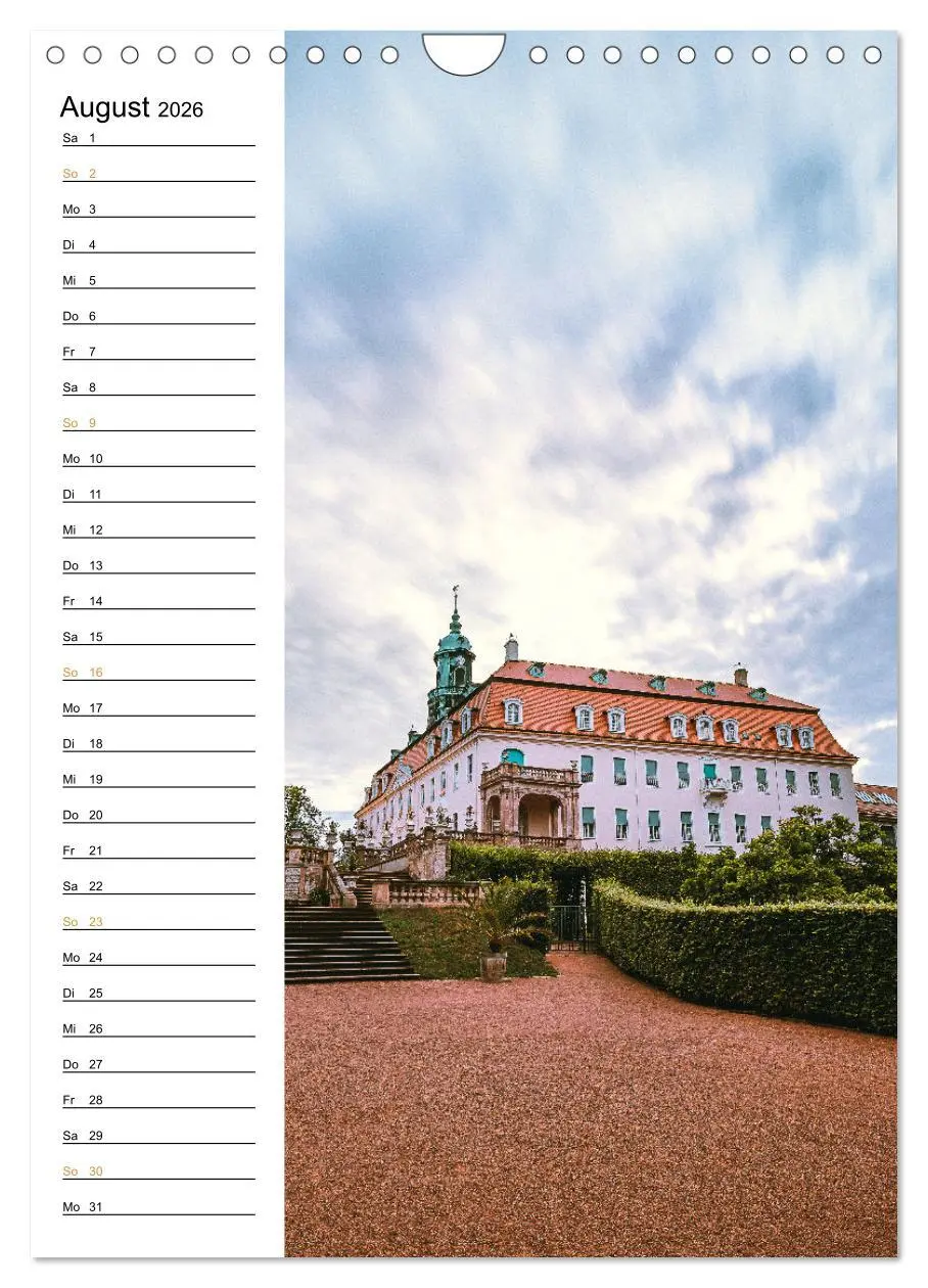 Bild: 9783516328202 | Sachsens Burgen und Schlösser - Beschreibbarer Kalender mit...