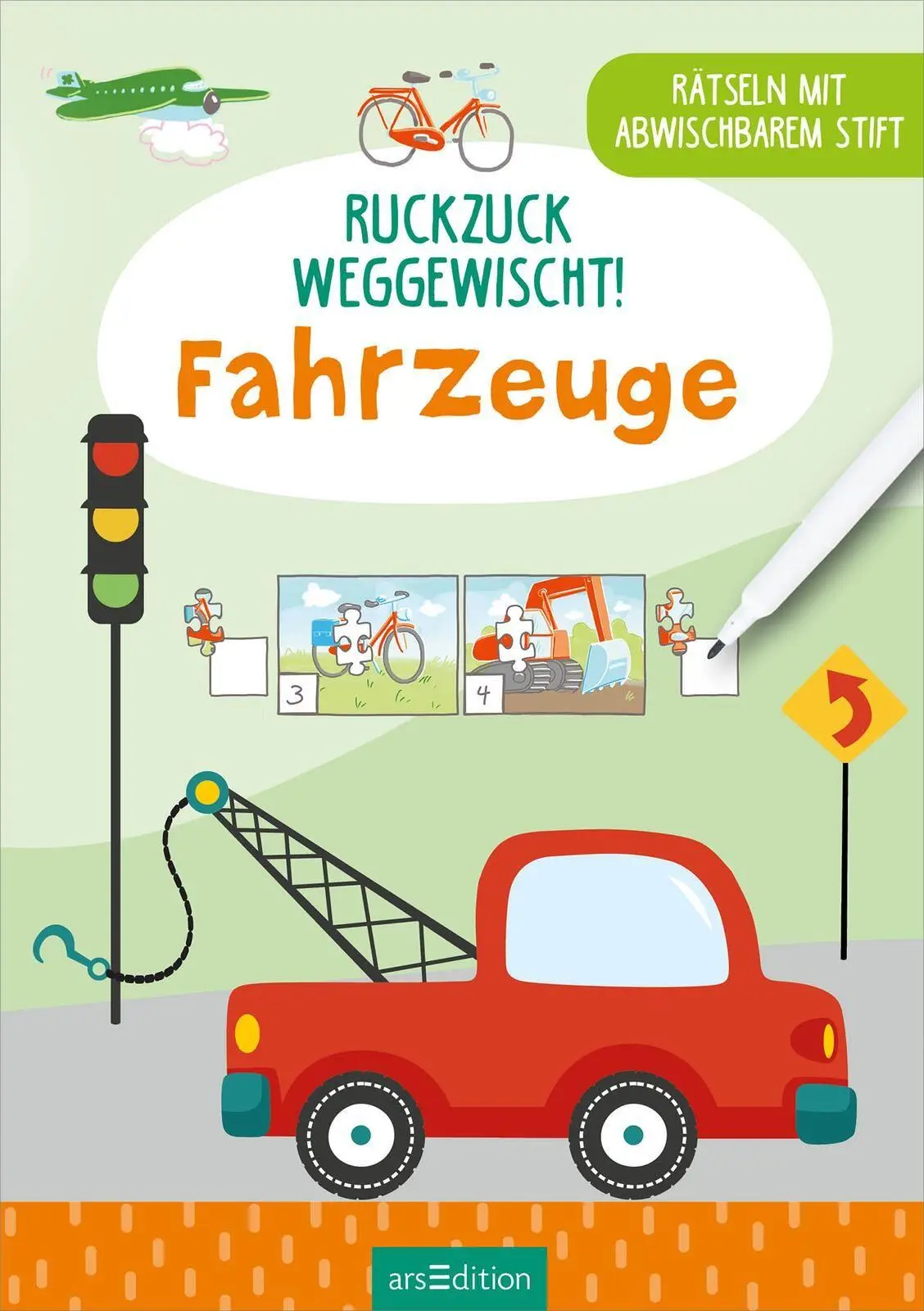 Bild: 9783845868202 | Ruckzuck weggewischt! Fahrzeuge | Rätseln mit abwischbarem Stift