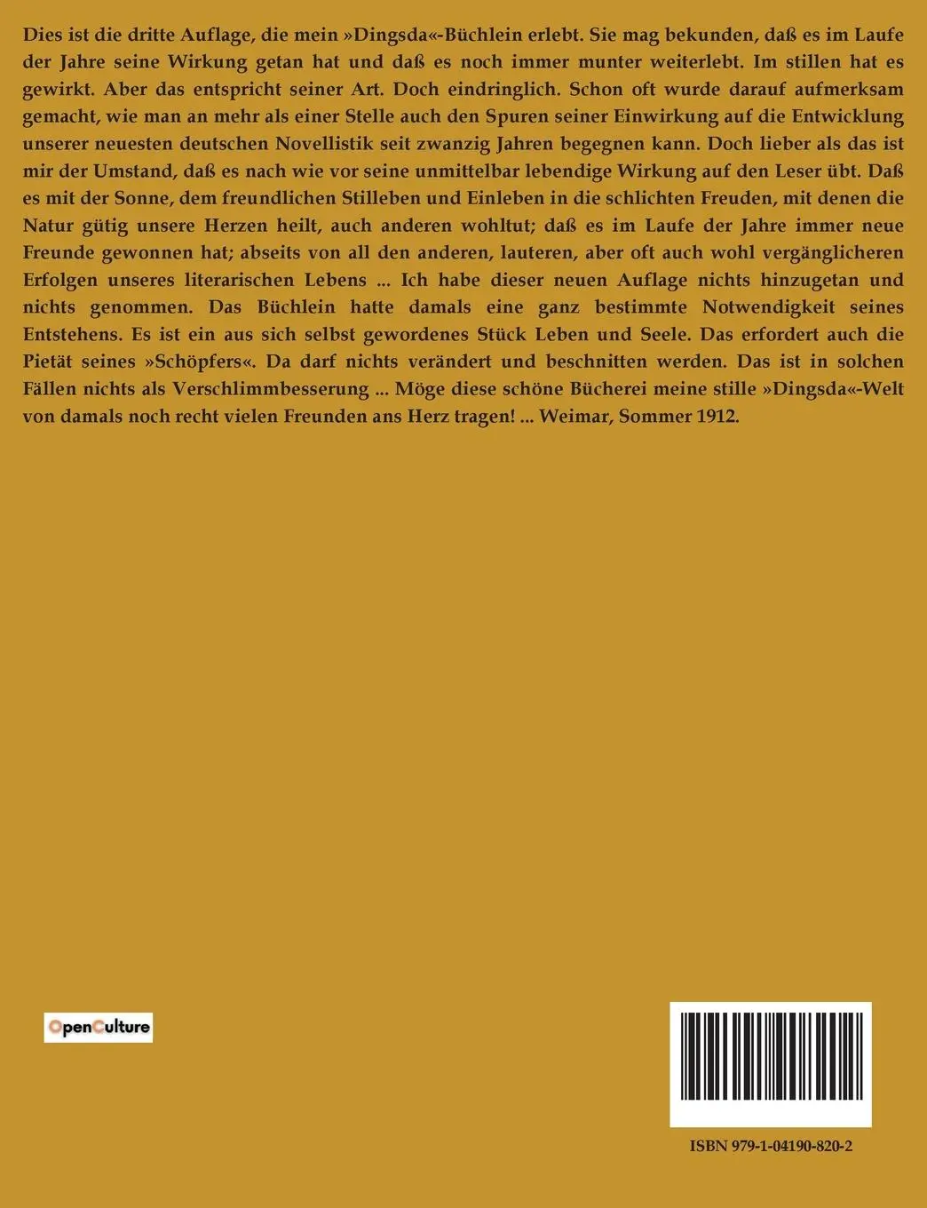 Rückseite: 9791041908202 | In Dingsda | Johannes Schlaf | Taschenbuch | 44 S. | Deutsch | 2023