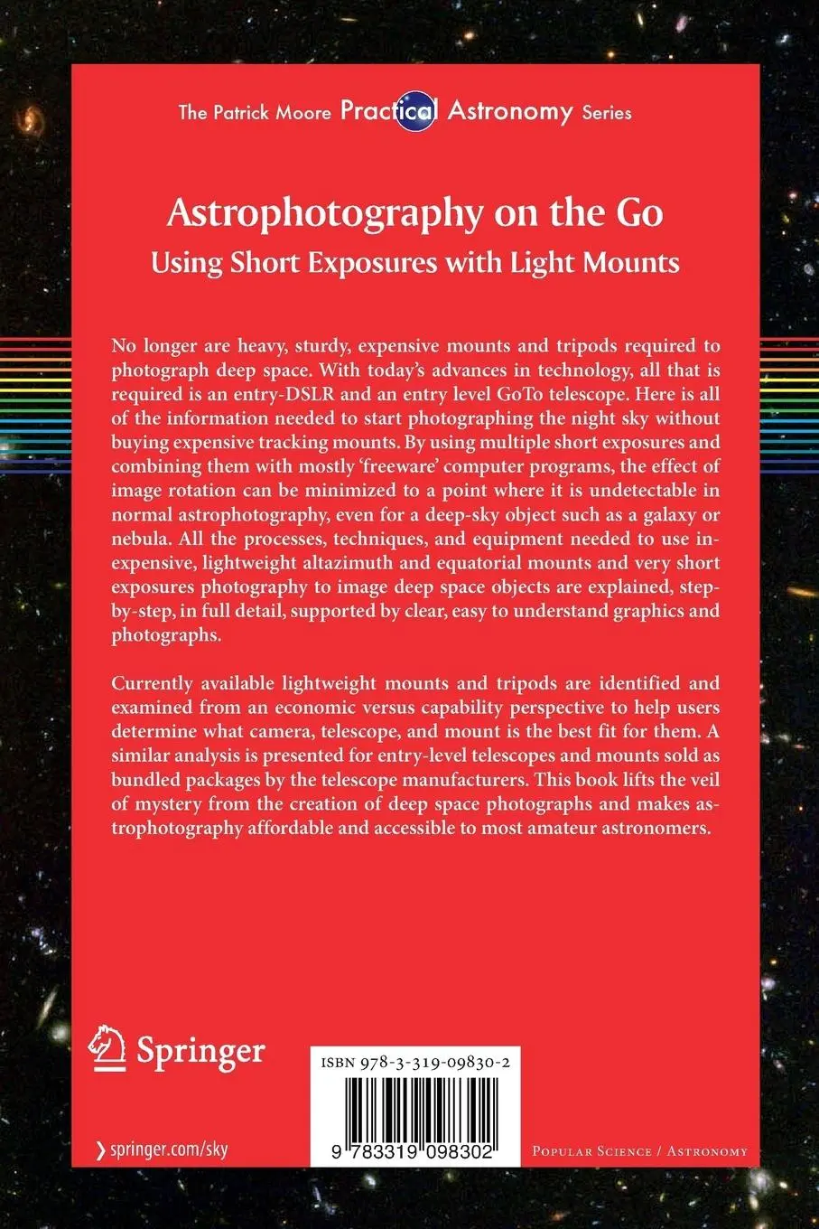 Rückseite: 9783319098302 | Astrophotography on the Go | Using Short Exposures with Light Mounts