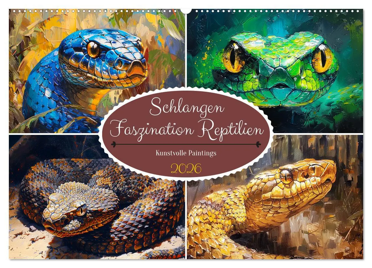 Cover: 9783457398302 | Schlangen. Faszination Reptilien. Kunstvolle Paintings...