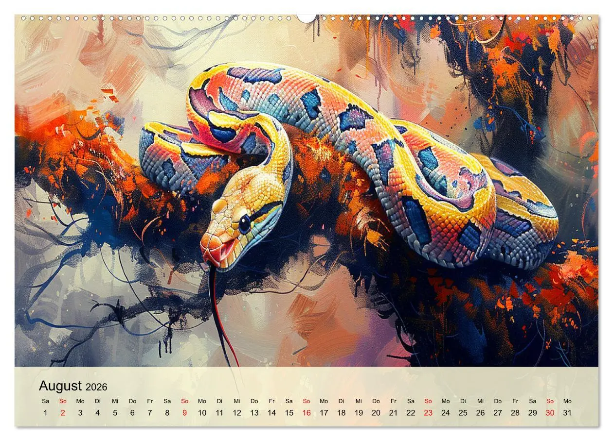 Bild: 9783457398302 | Schlangen. Faszination Reptilien. Kunstvolle Paintings...