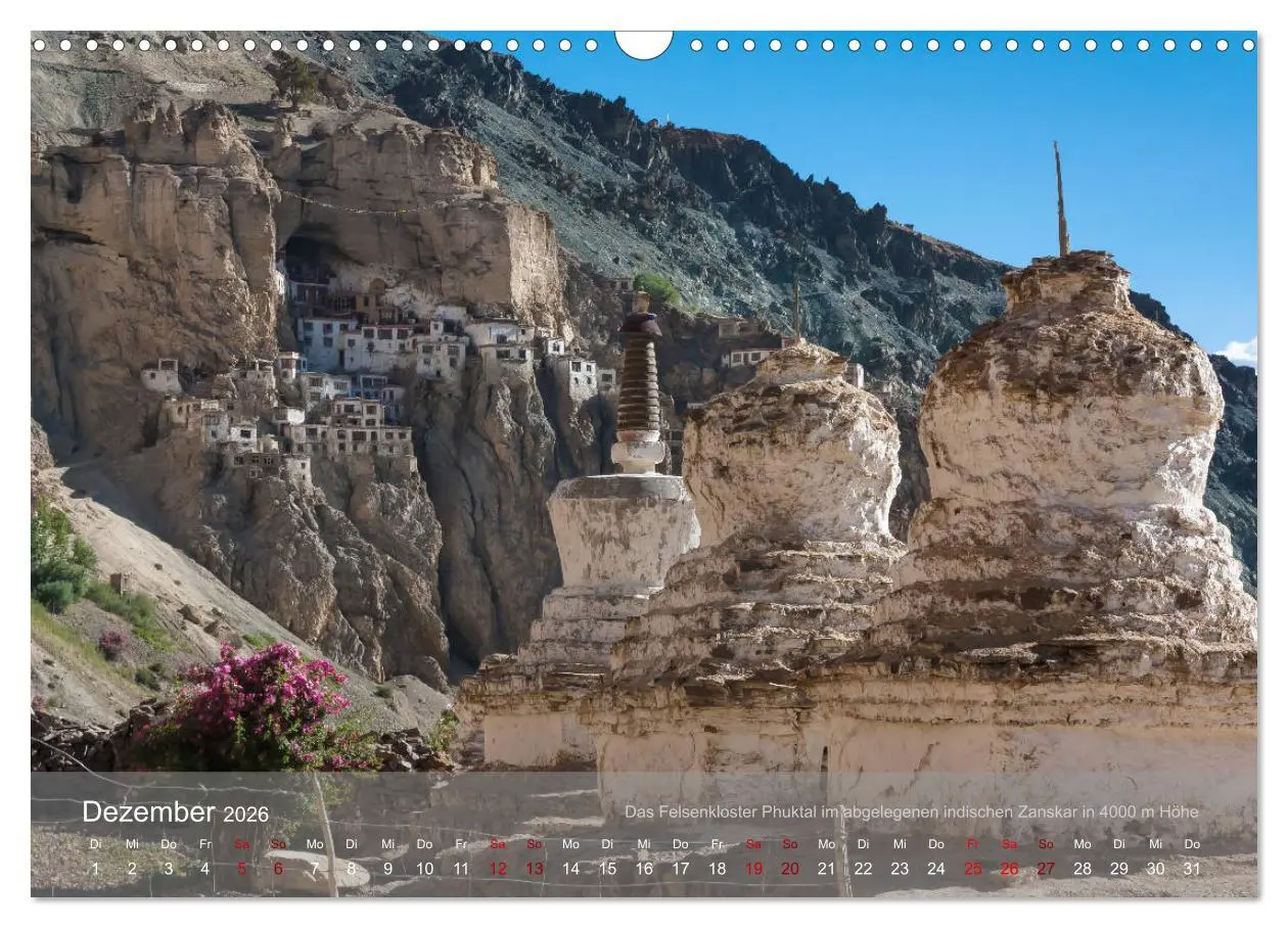 Bild: 9783457918302 | Buddhistische Klöster im Himalaya (Wandkalender 2026 DIN A3 quer),...