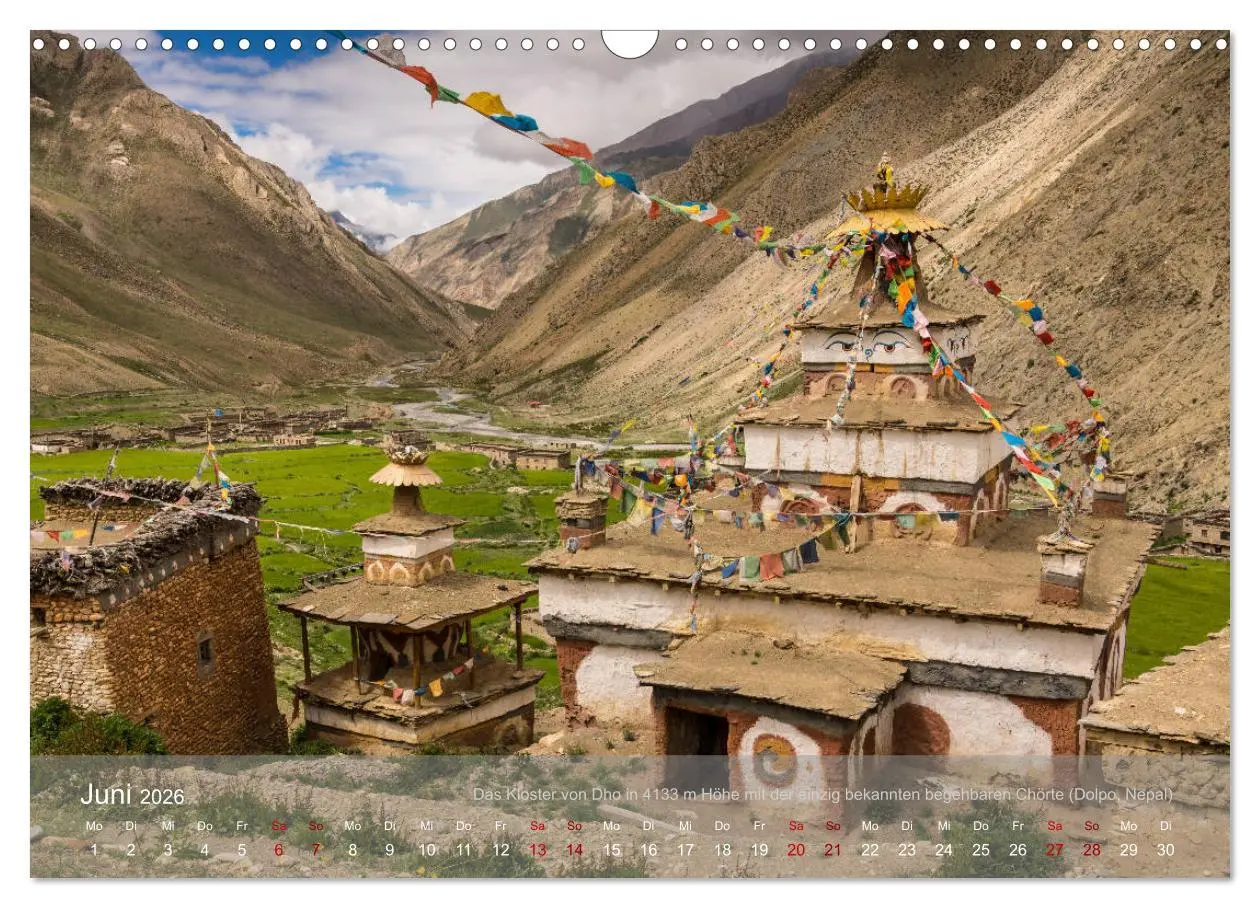 Bild: 9783457918302 | Buddhistische Klöster im Himalaya (Wandkalender 2026 DIN A3 quer),...
