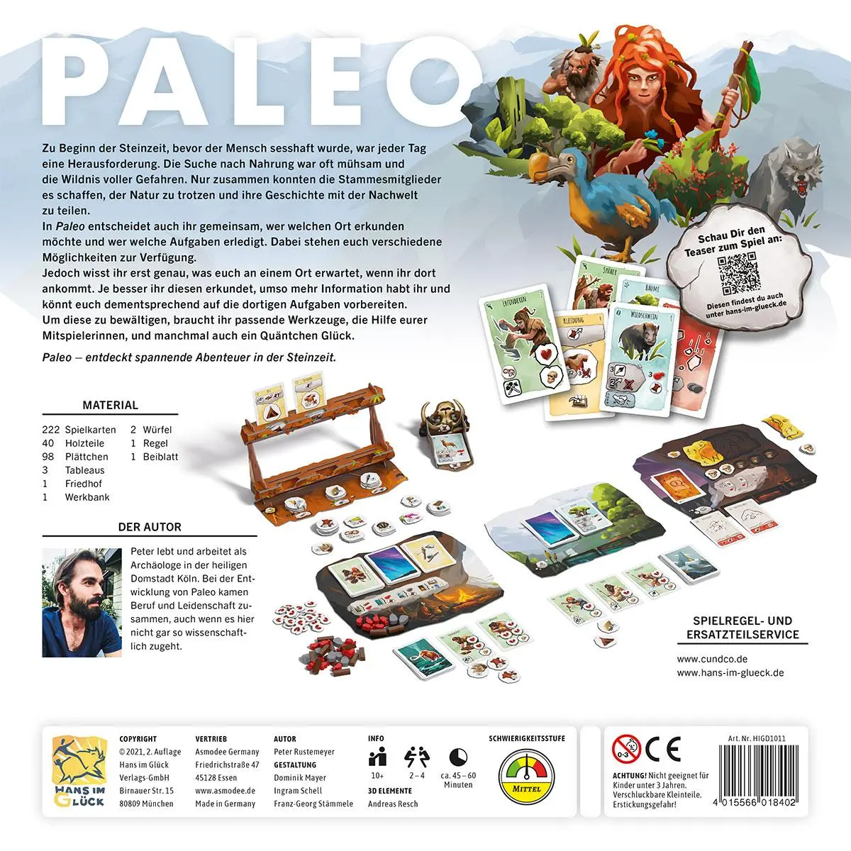 Bild: 4015566018402 | Paleo | Peter Rustemeyer | Spiel | HIGD1011 | Deutsch | 2020