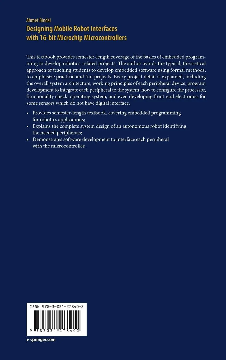 Rückseite: 9783031278402 | Designing Mobile Robot Interfaces with 16-bit Microchip...