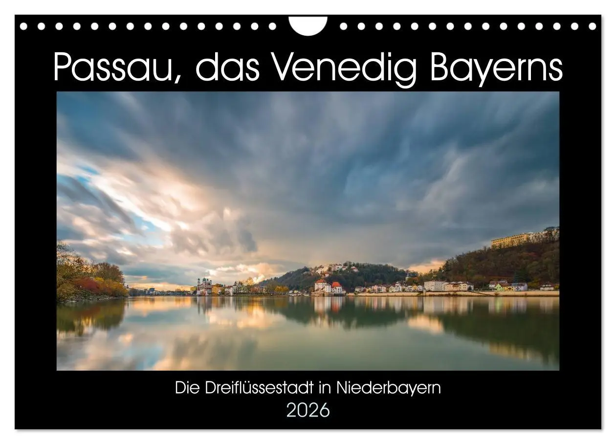 Cover: 9783457838402 | Passau, das Venedig Bayerns (Wandkalender 2026 DIN A4 quer),...