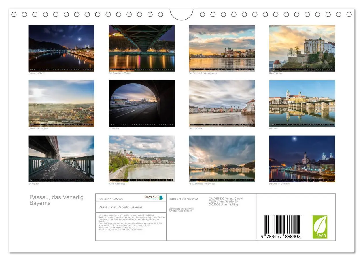 Bild: 9783457838402 | Passau, das Venedig Bayerns (Wandkalender 2026 DIN A4 quer),...