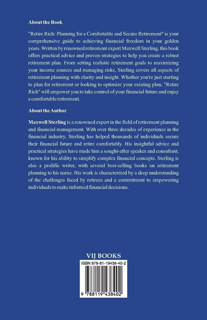 Rückseite: 9788119438402 | Retire Rich | Planning for a Comfortable and Secure Retirement | Buch