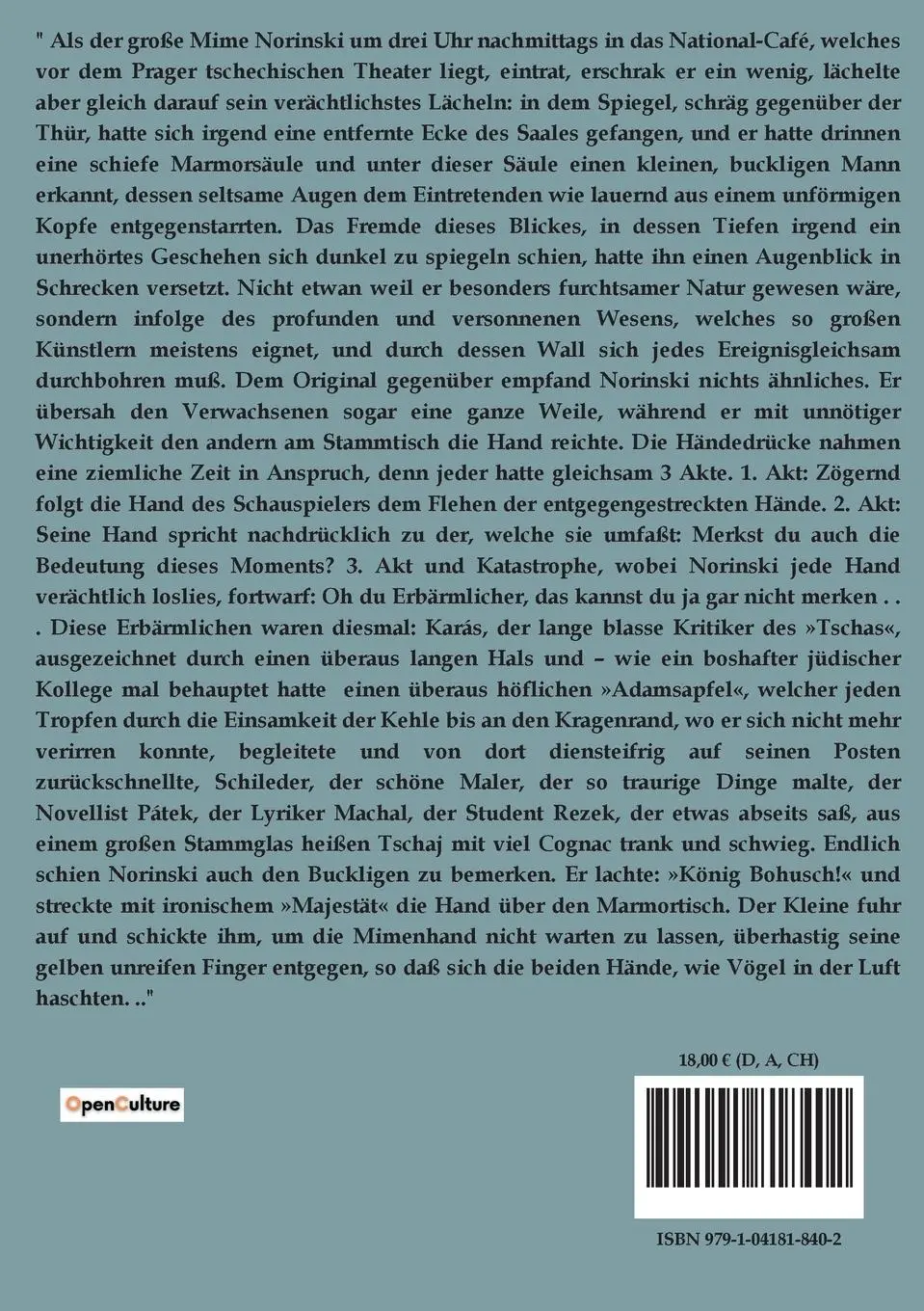 Rückseite: 9791041818402 | Zwei Prager Geschichten | Rainer Maria Rilke | Taschenbuch | 40 S.