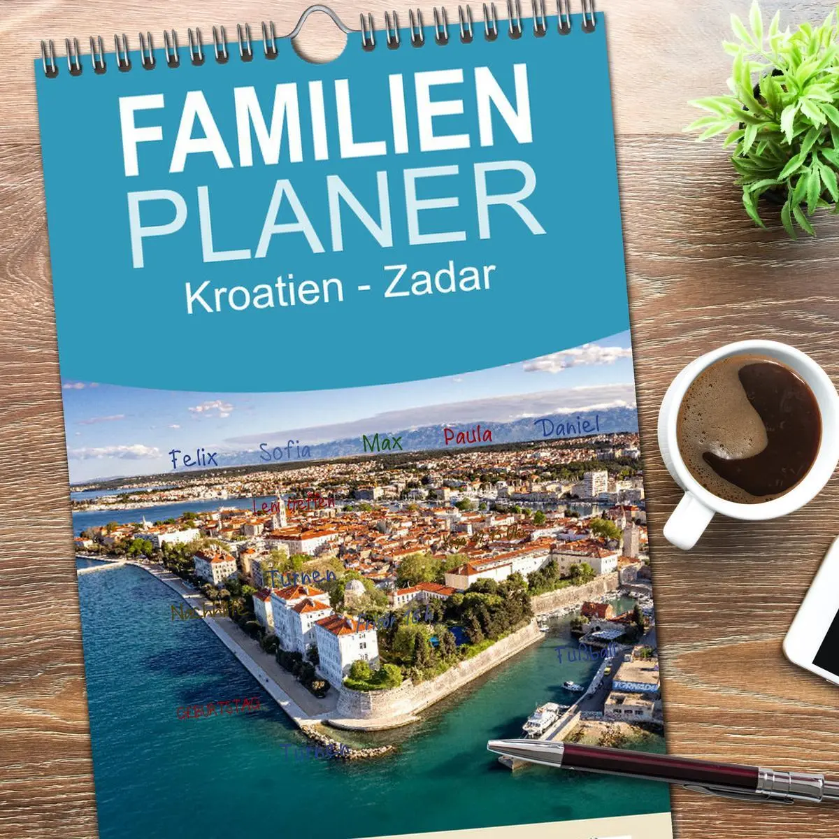 Bild: 9783516608502 | Familienplaner 2026 - Kroatien - Zadar mit 5 Spalten (Wandkalender,...