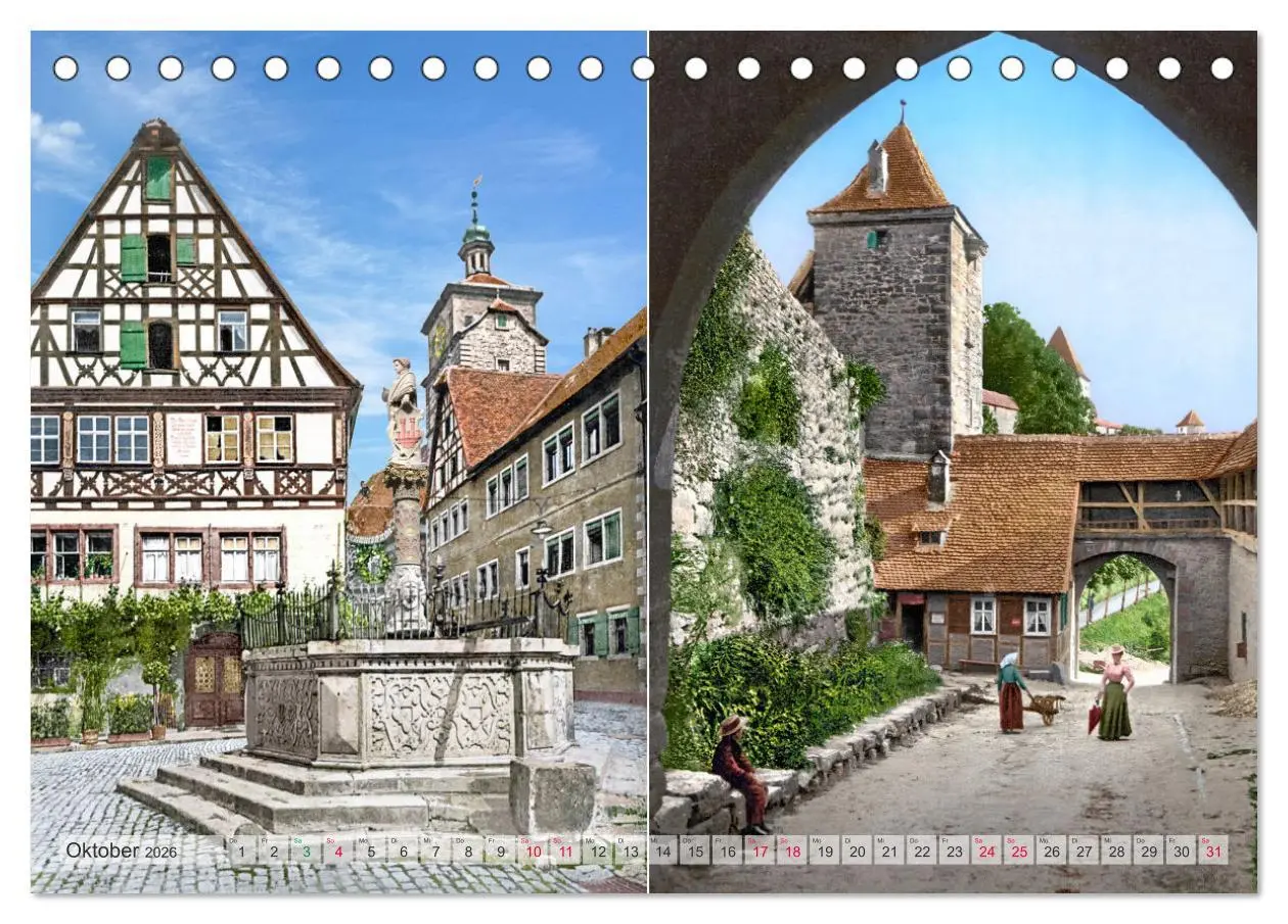 Bild: 9783457818602 | Rothenburg ob der Tauber um das Jahr 1900 - Fotos neu koloriert...