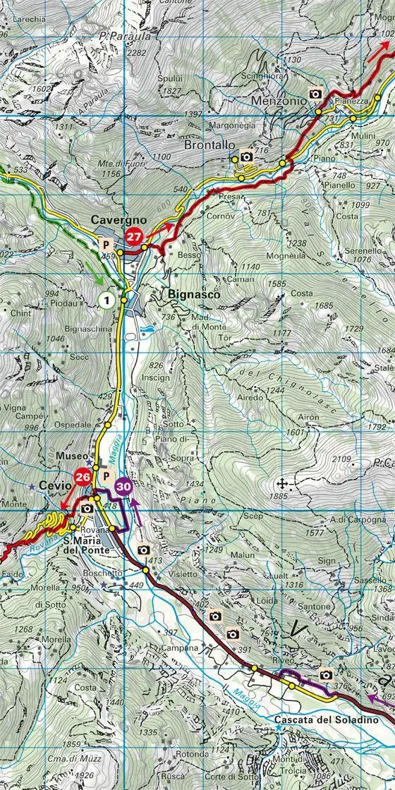 Bild: 9783828308602 | Maggia, Verzasca, Locarno-Ascona Touren-Wanderkarte Nr. 18 | Deutsch