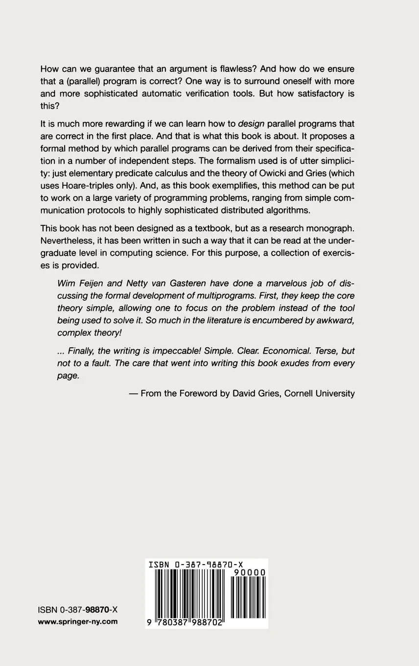 Rückseite: 9780387988702 | On a Method of Multiprogramming | W. H. J. Feijen (u. a.) | Buch | xx