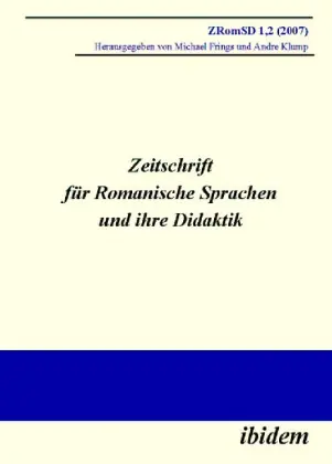 Cover: 9783898218702 | Zeitschrift für Romanische Sprachen und ihre Didaktik.H.1.2 | Buch