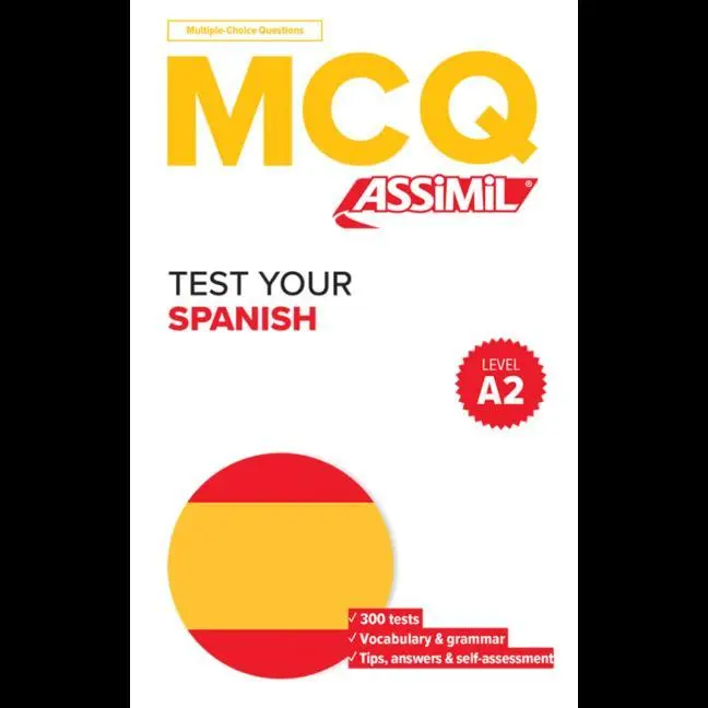 Cover: 9782700508802 | Qcm 300 Spanish Tests A2 (Espagnol Pour Anglais): (test Your...