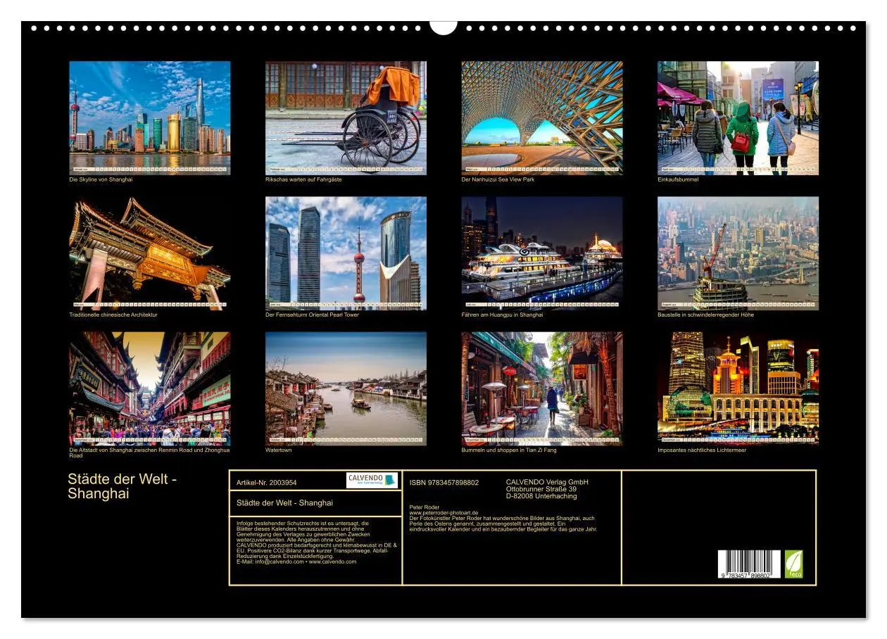 Bild: 9783457898802 | Städte der Welt - Shanghai (Wandkalender 2026 DIN A2 quer),...