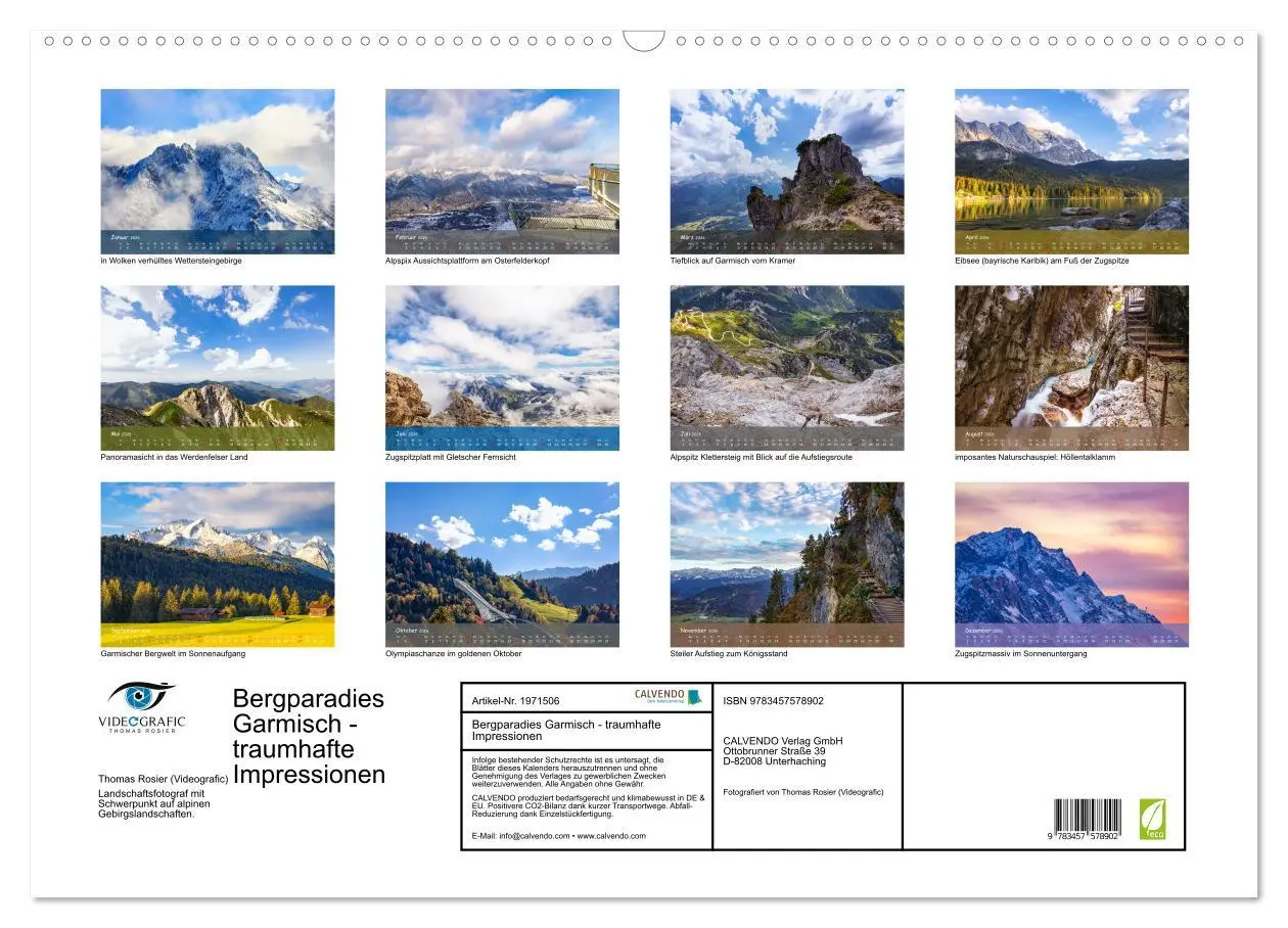 Bild: 9783457578902 | Bergparadies Garmisch - traumhafte Impressionen (Wandkalender 2026...