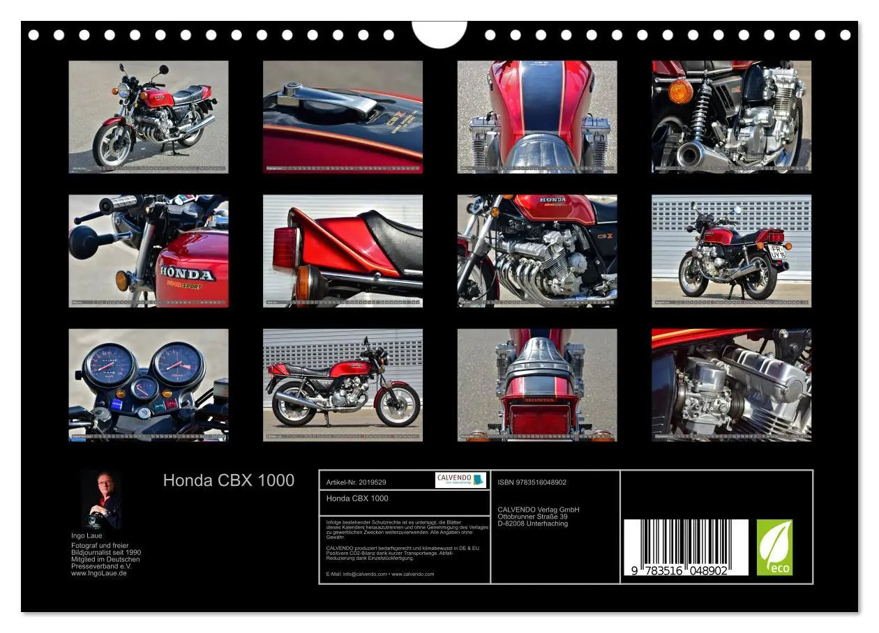 Bild: 9783516048902 | Honda CBX 1000 (Wandkalender 2026 DIN A4 quer), CALVENDO...