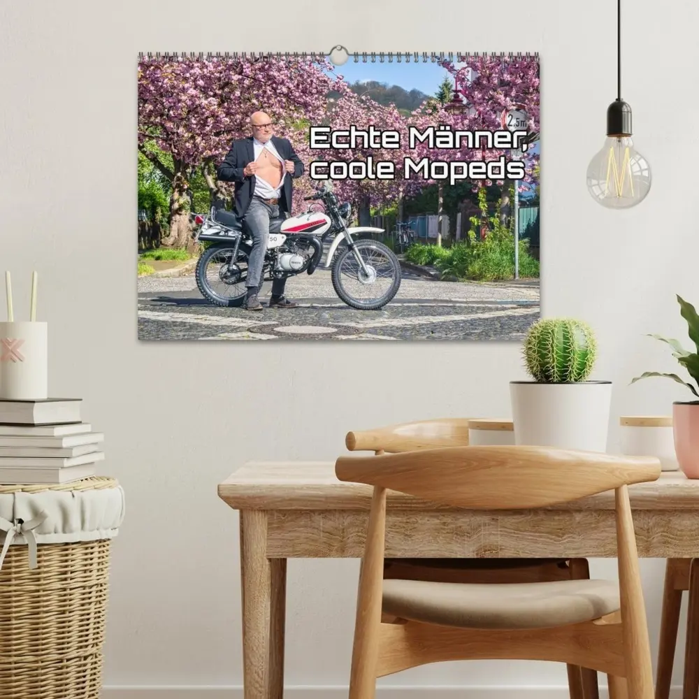 Bild: 9783516598902 | Echte Männer, coole Mopeds (Wandkalender 2026 DIN A3 quer),...