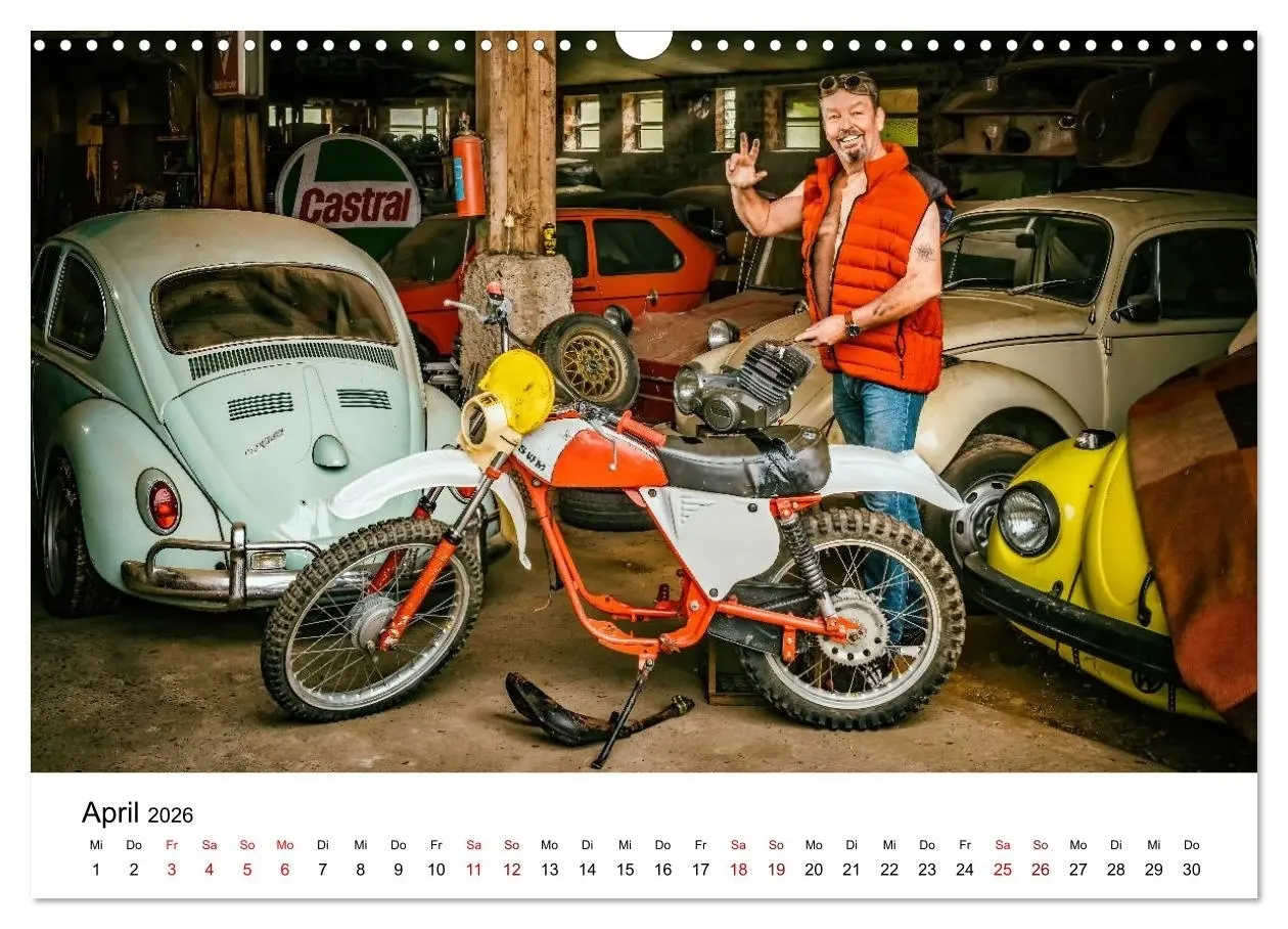 Bild: 9783516598902 | Echte Männer, coole Mopeds (Wandkalender 2026 DIN A3 quer),...