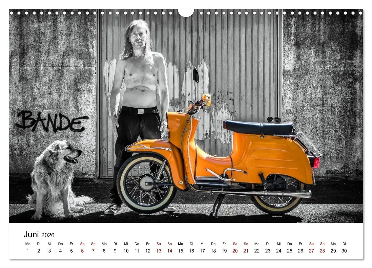 Bild: 9783516598902 | Echte Männer, coole Mopeds (Wandkalender 2026 DIN A3 quer),...