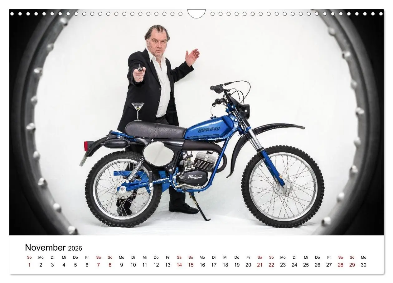 Bild: 9783516598902 | Echte Männer, coole Mopeds (Wandkalender 2026 DIN A3 quer),...